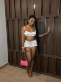 EVE Pre Order: About 7 work days shipping Solid Color Sexy Sling Vest Two Piece Shorts Set YUEM-Y11040