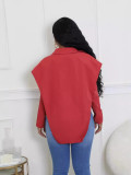 EVE Casual Solid Color Irregular Shirt BS-1371