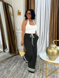 EVE Solid Color Drawstring Tie Pants BS-1368