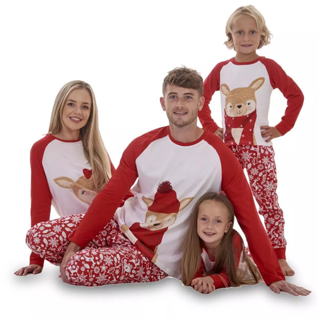 EVE Christmas Printed Homewear Pajamas Parent-Child Set GSGS-0670