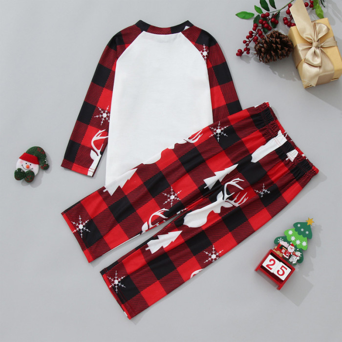 EVE Family Christmas Printed Homewear Pajamas Parent-Child Clothing GSGS-0599#