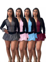 EVE Sexy Bandage Tops Puffy Skirt Set With Safety Pants NYF-8181