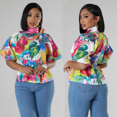 EVE Fashion Long Sleeve Print Shirt SFY-2786