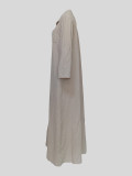 EVE Casual Lapel Single-breasted Shirt Dress MIL-T067