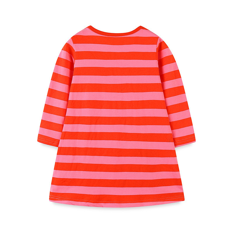 EVE Kids Girl Halloween Stripe Casual O Neck Midi Dress GASD-1421