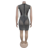 EVE Tassel Hot Drill Sleeveless Mini Dress BY-7020