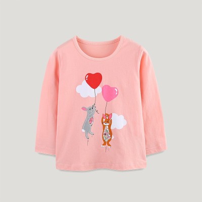 EVE Kids Girl's Long Sleeve O Neck Print T Shirt GASD-5375