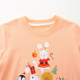 EVE Kids Girl's Christmas Print Loose Sweatshirts GASD-8223