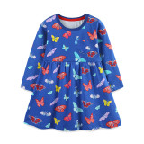 EVE Kids Girl's Cartoon Butterfly Print Princess Dress GASD-1531