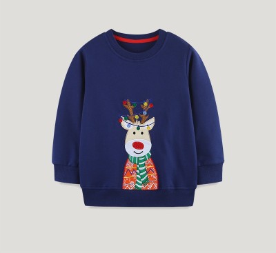 EVE Kids Boy's Christmas Embroidered Long Sleeve Sweatshirt GASD-8220 GASD-8219