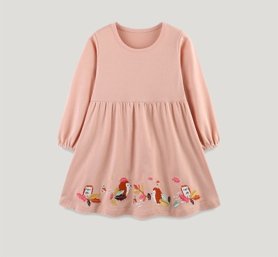 EVE Kids Girl's Print Long Sleeve Loose Dress GASD-1549