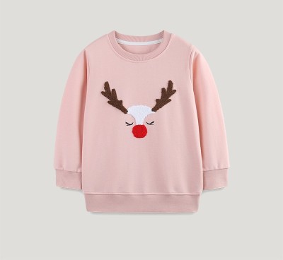 EVE Kids Girl's Christmas Embroidered Knit Sweatshirt Pullover GASD-8249