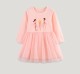 EVE Kids Girl Round Neck Mesh Long Sleeve Princess Dress GASD-1551