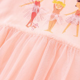 EVE Kids Girl Round Neck Mesh Long Sleeve Princess Dress GASD-1551