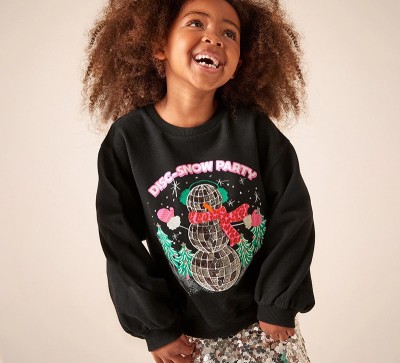 EVE Kids Christmas Knit Cotton Crew Neck Sweatshirt GASD-8251