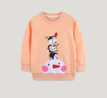 EVE Kids Girl's Christmas Embroidered Long Sleeve Purllover GASD-8235