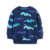 EVE Kids Boy's Car Print Loose O Neck Sweatshirt GASD-8252