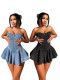 EVE Wrap Chest Denim Mini Dress OD-D8699