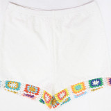 EVE V Neck Solid Color Slim Two Piece Shorts Set CYA-901428
