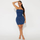EVE Hot Drill Wrap Chest Mini Dress CYA-901409