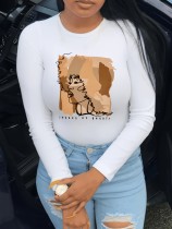 EVE Fashion Print Long Sleeve T Shirt GDNFN5-266S131