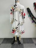 EVE Printed Loose Irregular Shirt Dress NY-10895