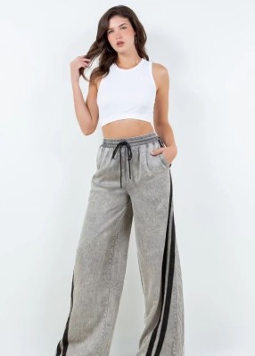 EVE Casual Elastic Waist Wide Leg Jeans GBGF-003