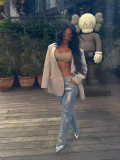 EVE Vintage Straight Leg Loose Jeans YMEF-52025