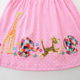 EVE Kids Girls Embroidered Polka Dot Dress GASD-1555