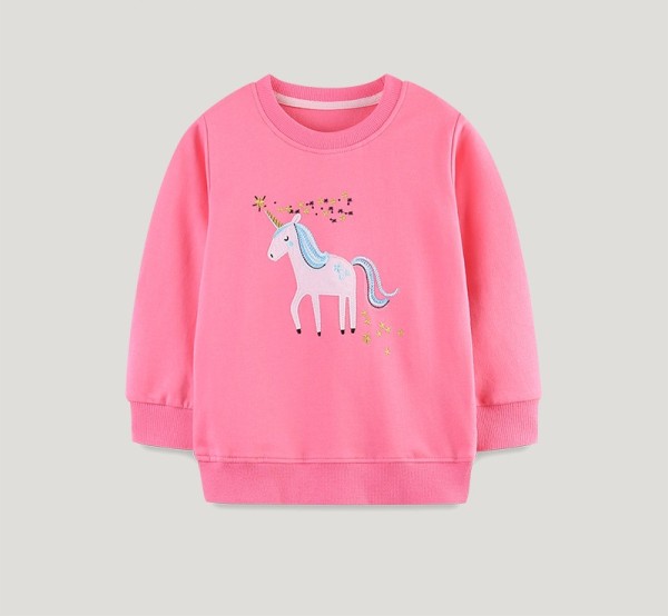 EVE Kids Girls Cartoon Unicorn Pattern Sweatshirt GASD-8265