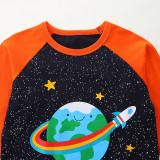 EVE Kids Boys Fashion Planet Print Long Sleeve T-Shirt GASD-5395