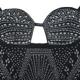 EVE Hot Drill Backless Sling Mini Dress BY-C7035
