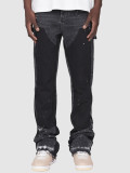 EVE Men's Appliqued Denim Stacked Flare Jean GDMY-MGD661