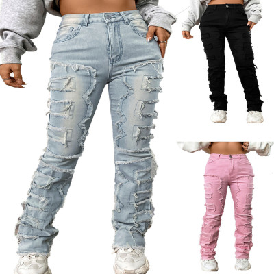 EVE Rubbed Side Stacked Straight Jean GDMY-CK3018