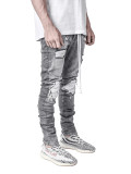 EVE Men's Washed Holes Slim Denim Jeans GDMY-2013
