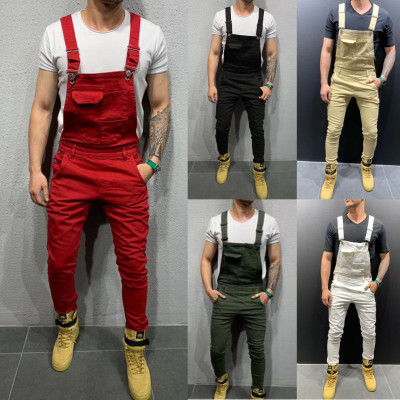 EVE Men's Solid Color Slim Denim Pencil Back Pant GDMY-1928