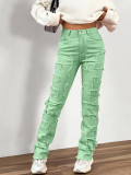 EVE Rubbed Side Stacked Straight Jean GDMY-CK3018