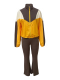 EVE Hooded Zipper Sweatshirt Slim Split Pants Set LSD-LD2263