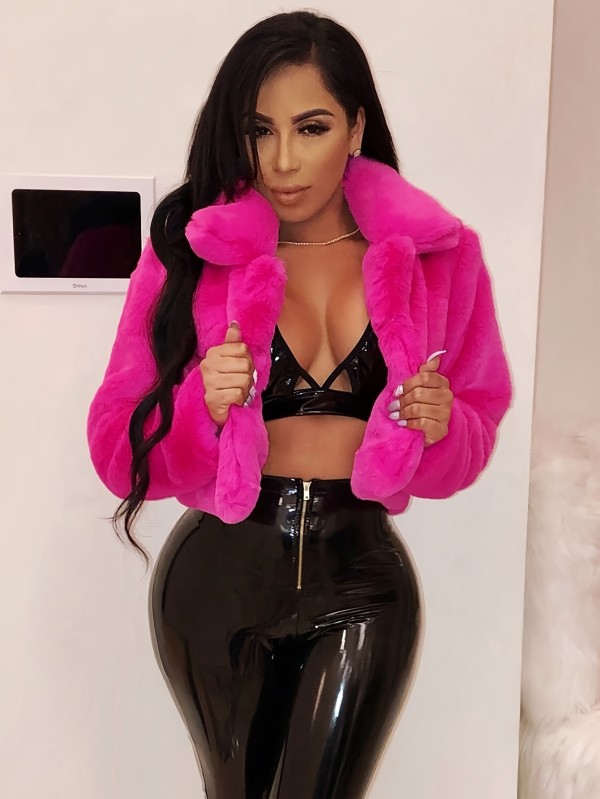 EVE Loose Cardigan Short Jacket Fleece Coat SH-S391021