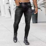 EVE Men's Solid Color Slim High Waist Jeans GDMY-1968