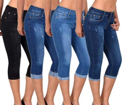 EVE Plus Size Denim Pencil Seven-point Jeans GDMY-KV0196