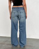 EVE Washed Loose Solid Color Straight Jeans GDMY-12154