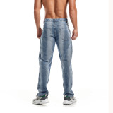 EVE Men's Denim Washed Straight Jeans GDMY-1301