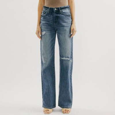 EVE Fashion High Waist Wide Leg Jeans GDMY-1801