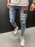 EVE Men's Emblem Patchowork Pencil Jeans GDMY-1925