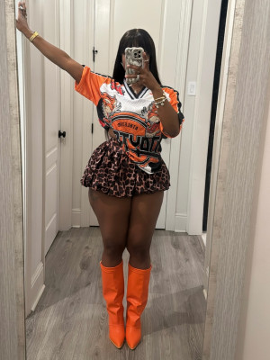 EVE Pre Order: About 7 work days shipping Vintage Casual Short Sleeve Print Tops YUEM-Y220234
