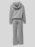 EVE Solid Color Hooded Sweatshirts Two Piece Pants Set MIL-T088