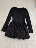 EVE Long Sleeve Square Neck Mini Dress LSD-LD2241