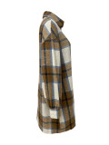 EVE Plaid Cardigan Long Thin Jacket LSD-2265