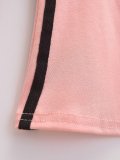 EVE Printed V-Neck Color Block Long Sleeve Top GYSE-AP24468